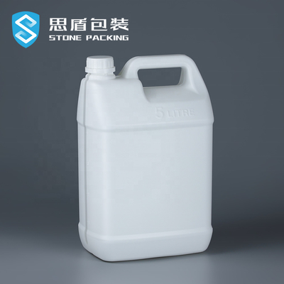 Прочная экологическая 299mm квадратная пластиковая бутылка 220G HDPE барабанчика 5L