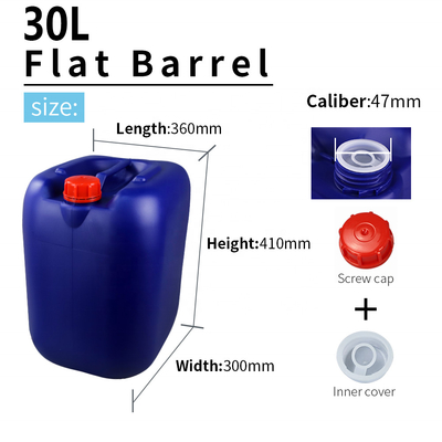Бочонок квадрата качества еды 30l пластиковый с ручкой 1.5KG