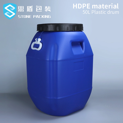 контейнеров барабанчика 50L 80*47mm верхнее пластиковых пластиковых химических открытое с ручкой