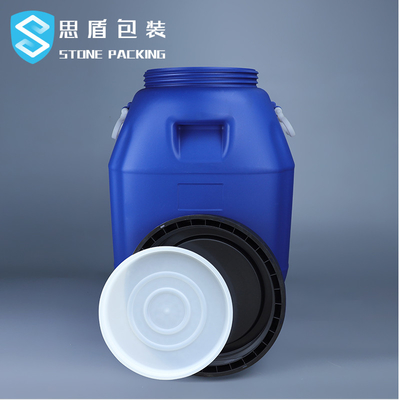 контейнеров барабанчика 50L 80*47mm верхнее пластиковых пластиковых химических открытое с ручкой