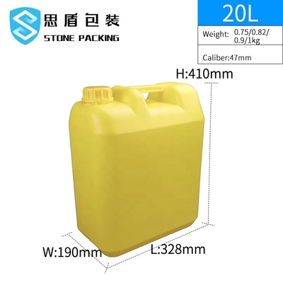 HDPE 20l пластиковое Джерри 41mm может с крышками трамбовки очевидными