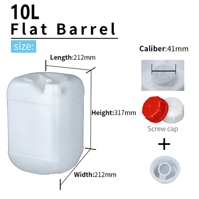 Покрасьте пластмассу Джерри HDPE 10L смогите контейнеры с ручкой 558g
