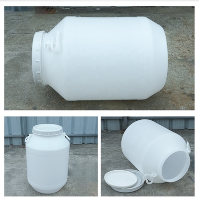 Белый бочонок 60l HDPE 100% химический пластиковый с крышкой