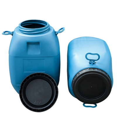 Барабанчик пластмасового контейнера HDPE 60L HDPE 100% голубой с крышкой
