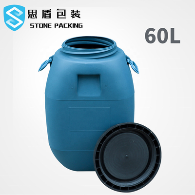 Барабанчик пластмасового контейнера HDPE 60L HDPE 100% голубой с крышкой