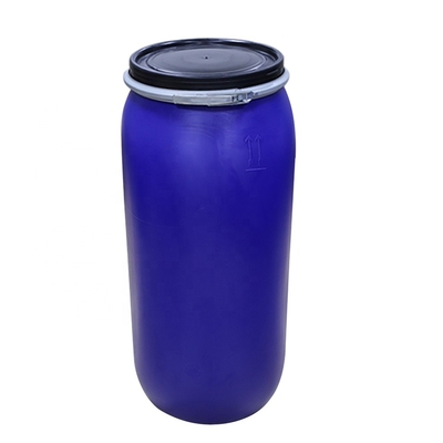 барабанчик химического пластикового HDPE 125L открытый верхний с кольцом обруча утюга 80 градусов