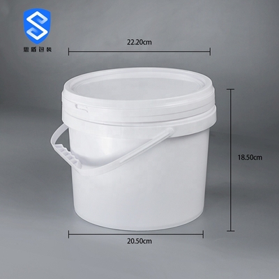 Пластиковые PP 5 Dia 222mm барабанчика 360g литра круглый пластиковый 205mm
