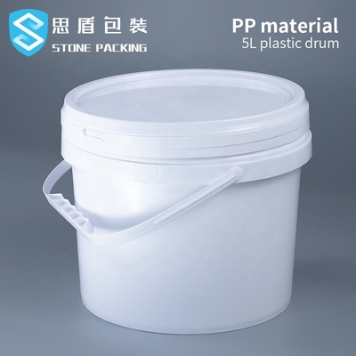 Химикат 5l Dia 222mm PP белый вокруг пластмасовых контейнеров 360g