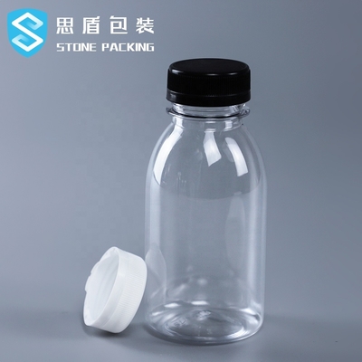Бутылки 250ml 28g ясного пластикового ЛЮБИМЦА продуктов 34mm домочадца пластиковые