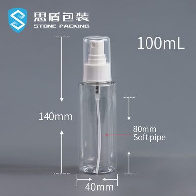 Прозрачная бутылка брызг ЛЮБИМЦА 100ML 18mm с соплом 13g
