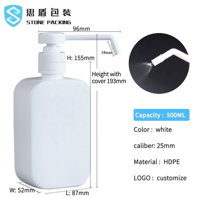 бутылка любимца брызг 500ml HDPE 25mm пластиковая с насосом ISO9001