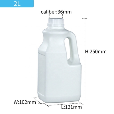 Бутылка HDPE ODM 2L OEM пластиковая на химические продукты 121*102*150mm