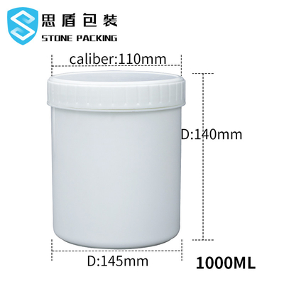 Белый черный опарник 1L 12*140mm пластиковый с ODM OEM крышки винта